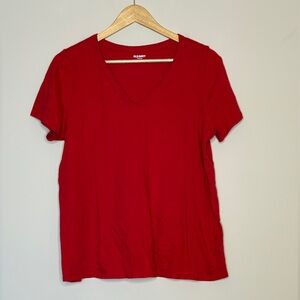 Old Navy Women's Red Short Sleeve Tee L Tall